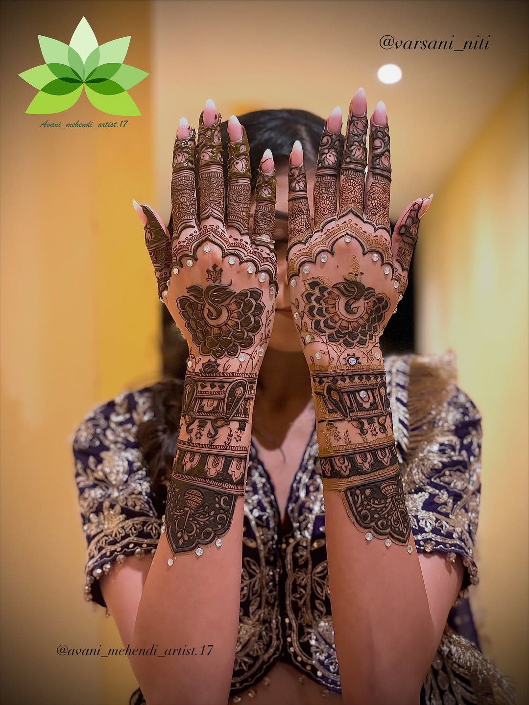 Mehendi design by Avani Mehendi Artist