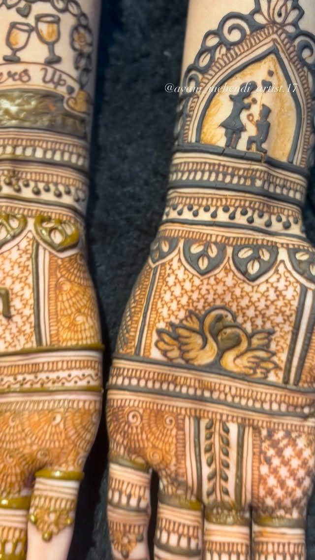 Mehendi design by Avani Mehendi Artist